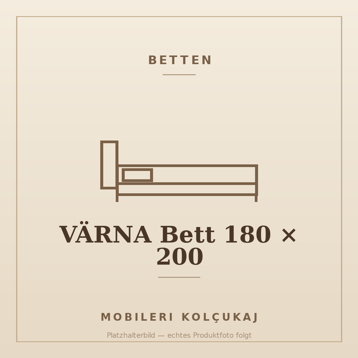VÄRNA Bett 180 × 200