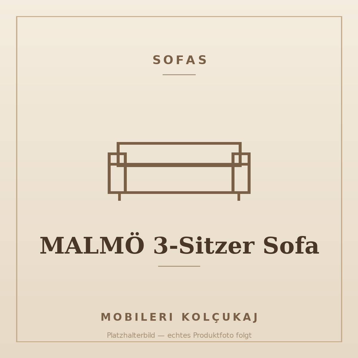 MALMÖ 3-Sitzer Sofa